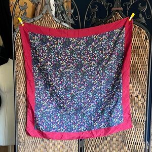 Vintage Acrylic Vibrant Patterned Scarf